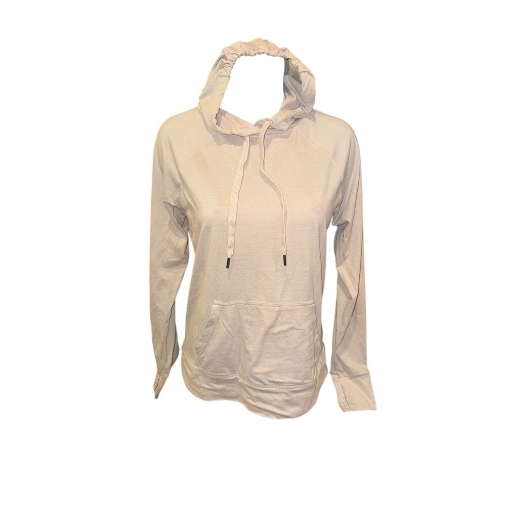 Kyodan light pink high neck lightweight hoodie exercise workout shirt small